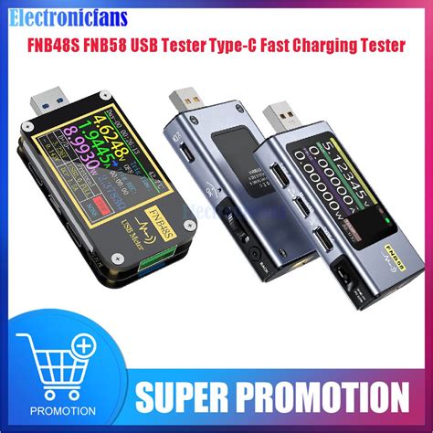 Fnb S Fnb Usb Tester Voltmeter Ammeter Type C Fast Charge Protocol