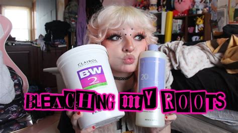 How I Bleach My Roots Youtube