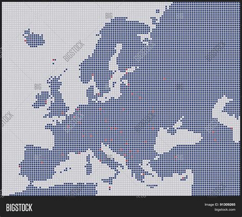 Map Capitals Europe Vector & Photo (Free Trial) | Bigstock