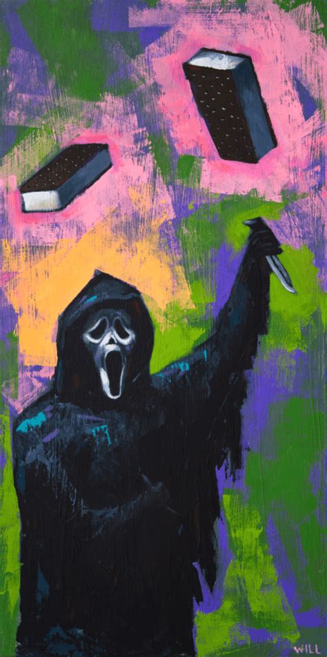 Scream Screams ghostface original painting » Will Eskridge