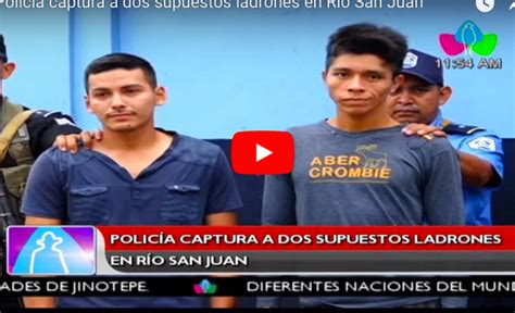 Polic A Captura A Dos Supuestos Ladrones En R O San Juan