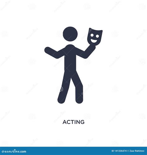 Acting Icon On White Background. Simple Element Illustration From ...