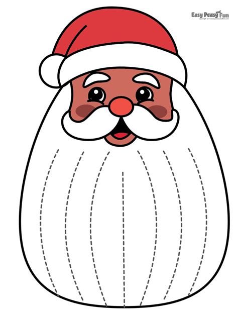 Santa S Beard Cutting Activity Easy Peasy And Fun