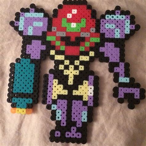 Perler Bead Gravity Suit Samus Aran Metroid Prime Perler Beads Hama