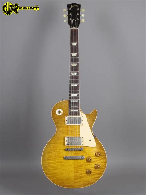 Gibson Les Paul Standard Sunburst 1959 Faded Ice Tea Burst Guitar For