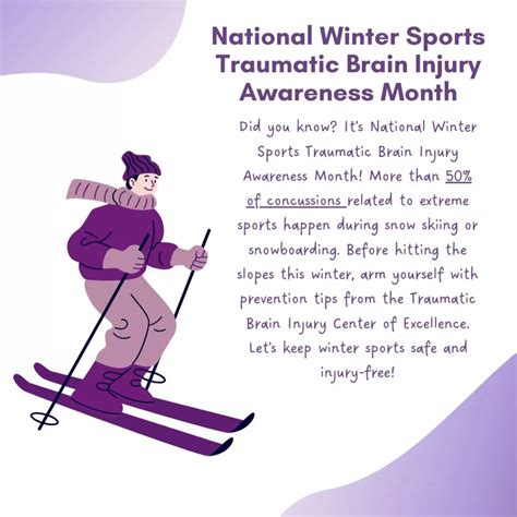 National Winter Sports Traumatic Brain Injury Awareness Month