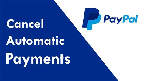 How To Cancel Automatic Payment On Paypal 2019 Reasolved Youtube