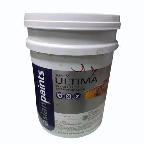 Asian Paints Apex Ultima Weather Proof Exterior Emulsion 20 L At Rs