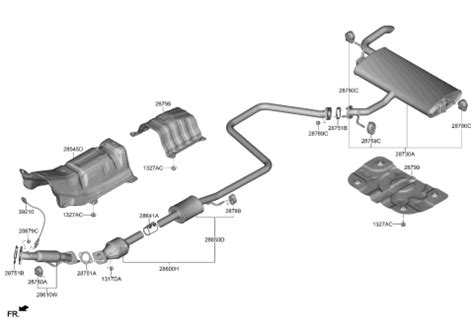 Muffler Exhaust Pipe 2023 Hyundai Elantra Hybrid