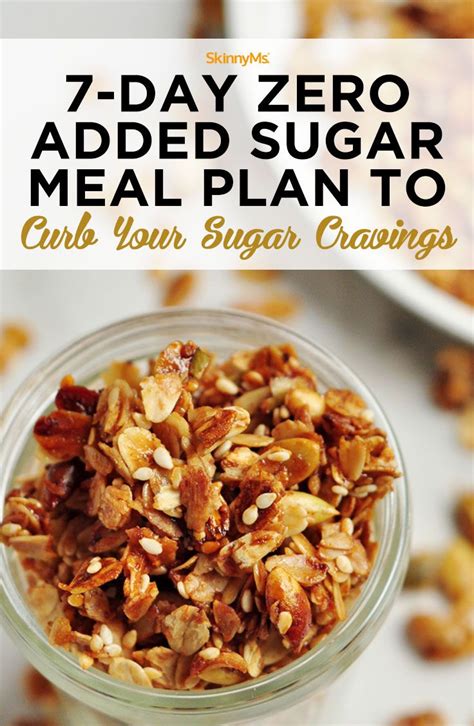 7-Day Zero Added Sugar Meal Plan to Curb Your Sugar Cravings | Sugar ...