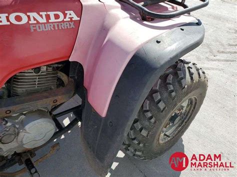 Honda Fourtrax Atv Gasoline Adam Marshall Land Auction Llc