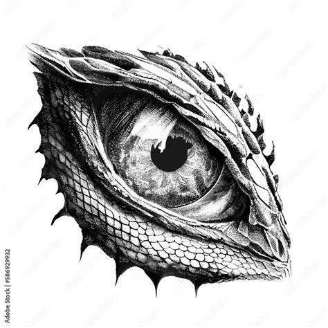 Dragon Eye Pencil Drawing