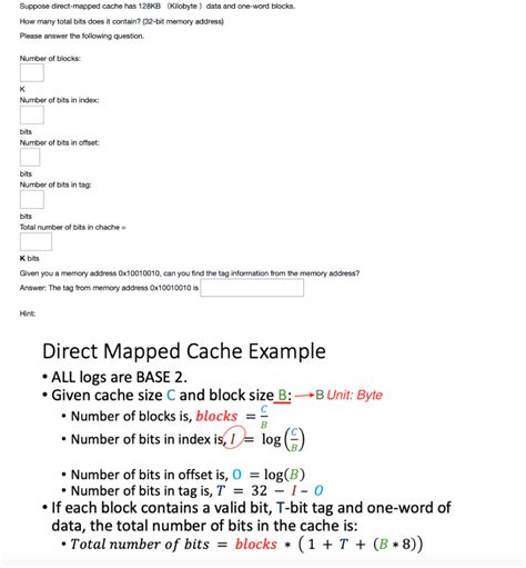 Solved Suppose Direct Mapped Cache Has 128KB Kilobyte Data Chegg