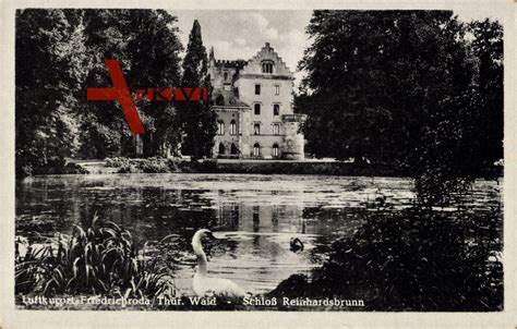 Friedrichroda Th Ringer Wald Schloss Reinhardsbrunn Schw Ne Im Teich Xl