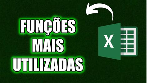 Fun Es Mais Usadas No Excel Resumo De Excel Youtube