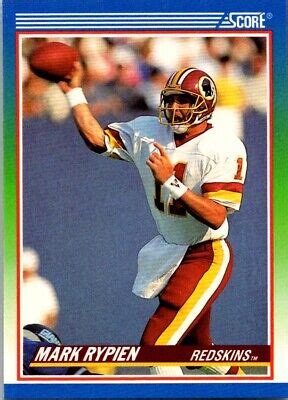 1990 Score Mark Rypien Washington Redskins 350 EBay