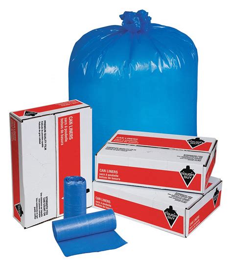 Tough Guy Biohazard Bags 33 Gal Hdpe Blue No Legend Pk 250