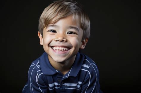 Premium AI Image | A beautiful so cute boy Kid smile
