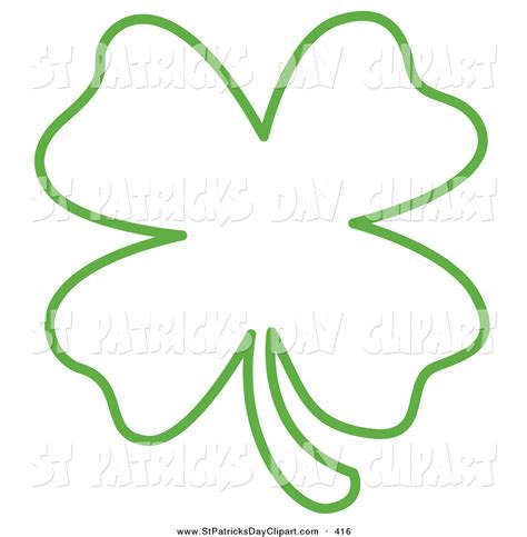 clover outline clip art - Clipground