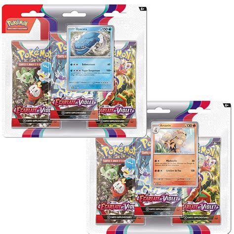 TriPack Booster EV01 Écarlate et Violet Pokémon