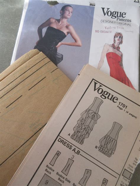 Vintage Bellville Sassoon Formal Dress Pattern Vintage Vogue