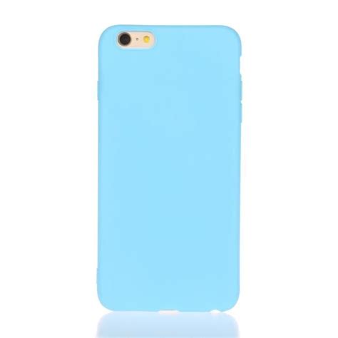 Coque IPhone 6s 6 Bleu Ciel Couleur Unie Souple Silicone GEL En TPU