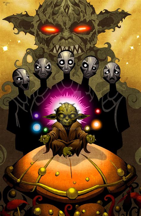 Yoda Meditating By Mikekimart Star Wars Art Star Wars Artwork Star