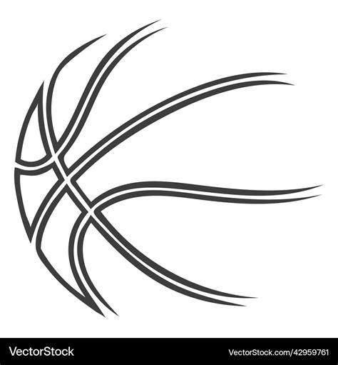 Basketball ball stroke high quality Royalty Free Vector