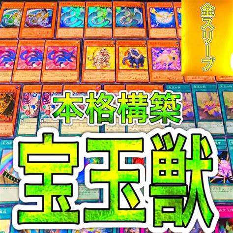 33％割引オレンジ系超激安 遊戯王 No674 宝玉獣 デッキ 本格構築 新品スリーブ付き 遊戯王 トレーディングカードオレンジ系