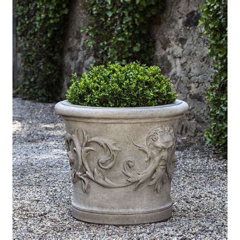 Kinsey Garden Decor Old World European Newport Berwind Large Cast Stone Planter Stone Planters