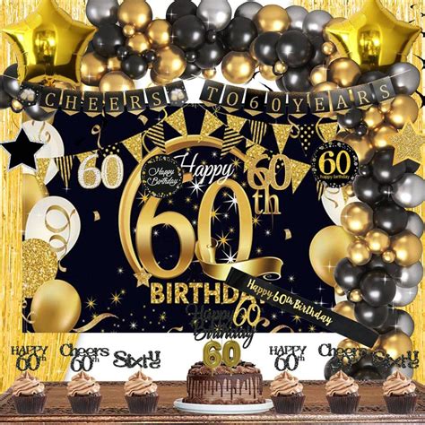 Buy 126 PCs 60th Birthday Decorations For Men Hombae Happy 60th