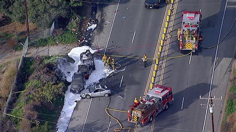 Malibu Chase Ends In Fatal Multi Vehicle Crash Car Fire Pch Shut Down