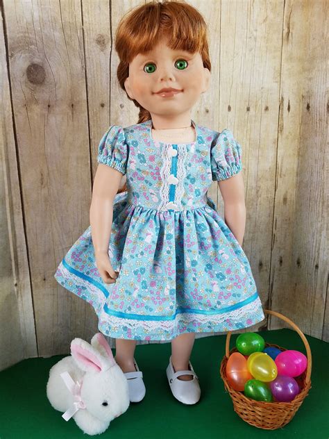 Cute Easter Dress For 18 Inch Dolls Like American Girl Our Etsy American Girl Journey Girl