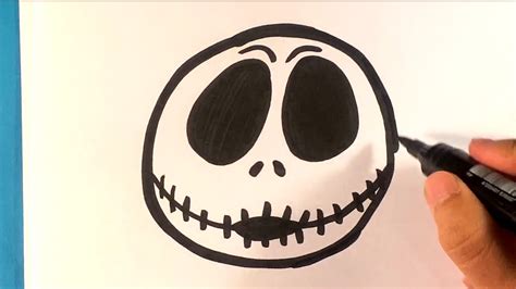 Jack Skellington Head Drawing