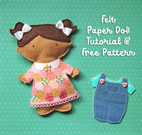 Felt Paper Doll Tutorial Pattern Doll Tutorial Doll Patterns Free Felt Dolls