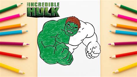 Hulk Drawing Coloring Pages Hulk Color Pencil YouTube