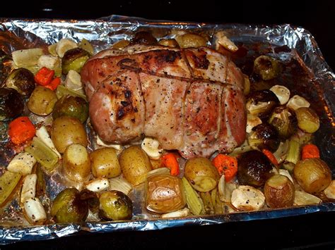 Pellet Smoker Cooking: Pork Sirloin Roast with Veggies