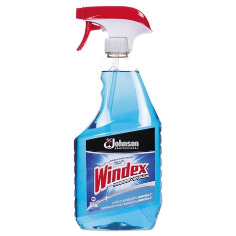 Windex Glass Cleaner With Ammonia D 32 Oz Capped Bottle With Trigger 12 Carton Sjn695237