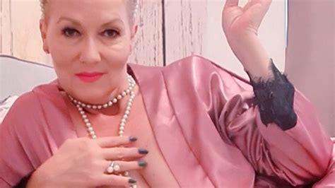 Curvy Sexy MILF Smokes Seductive In Satin With Pearl Jewellery In Her Bed SmokerQueenJoan