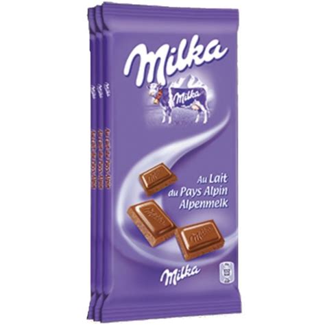 Milka Tablette De Chocolat Au Lait 3x100g Achat Vente Chocolat Lait