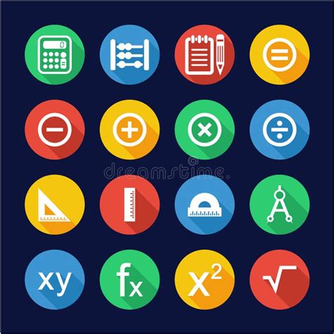 Math Icons Stock Illustrations 12 375 Math Icons Stock Illustrations