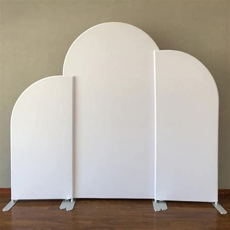 White Arch Chiara Backdrop Cover Stand Custom Balloons Arch Etsy