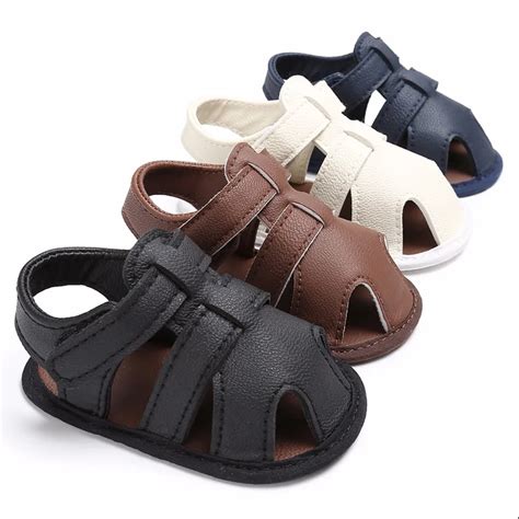 Puseky Summer Baby Boys Shoes Soft Toddle Boy Sandals Leather