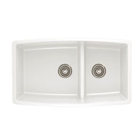 Blanco Performa Undermount Composite 33 In Double Basin Kitchen Sink