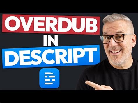 How To Use OVERDUB In Descript - YouTube