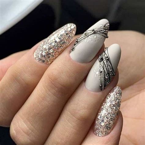 40 Most Beautiful Nail Deigns And Arts You Never Miss In 2019 016