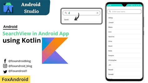 How To Add Searchview In Android App Using Kotlin Searchview Kotlin