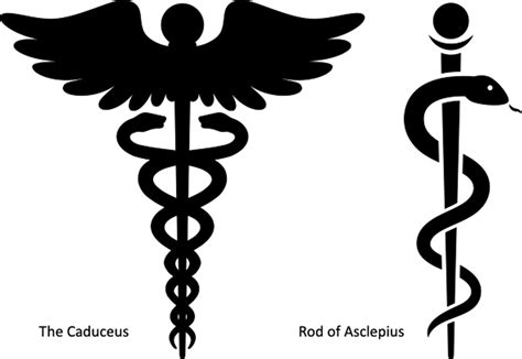 Staff Of Hermes Caduceus As A Symbol Of Medicine Rod Of Asclepius