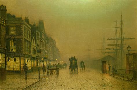 Liverpool Docks Painting By John Atkinson Grimshaw Pixels