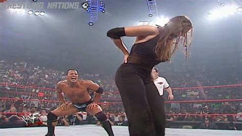 The Rock Vs Stephanie Mcmahon And Test Wwe Raw Youtube